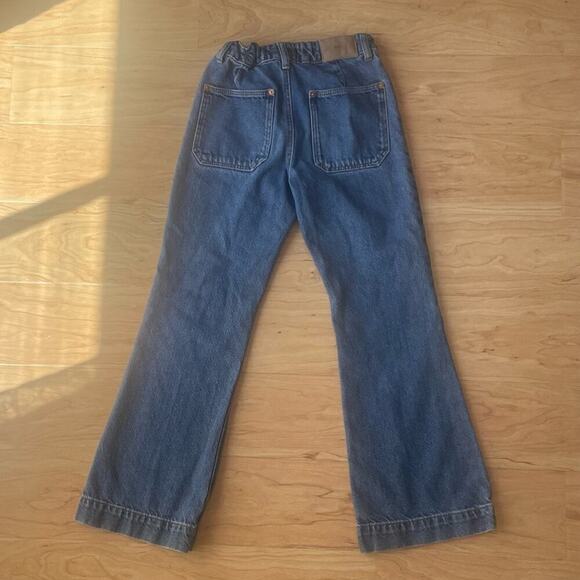 Zara Girls Flare Denim Pants Size 10 - Picture 3 of 7